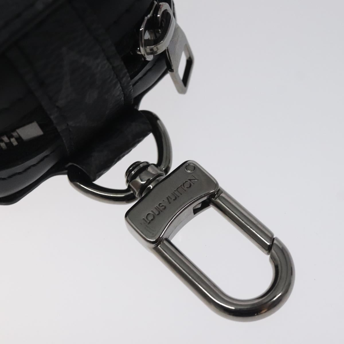 LOUIS VUITTON Monogram Eclipse Etui earphones Accessory Case GI0844 Auth 127716