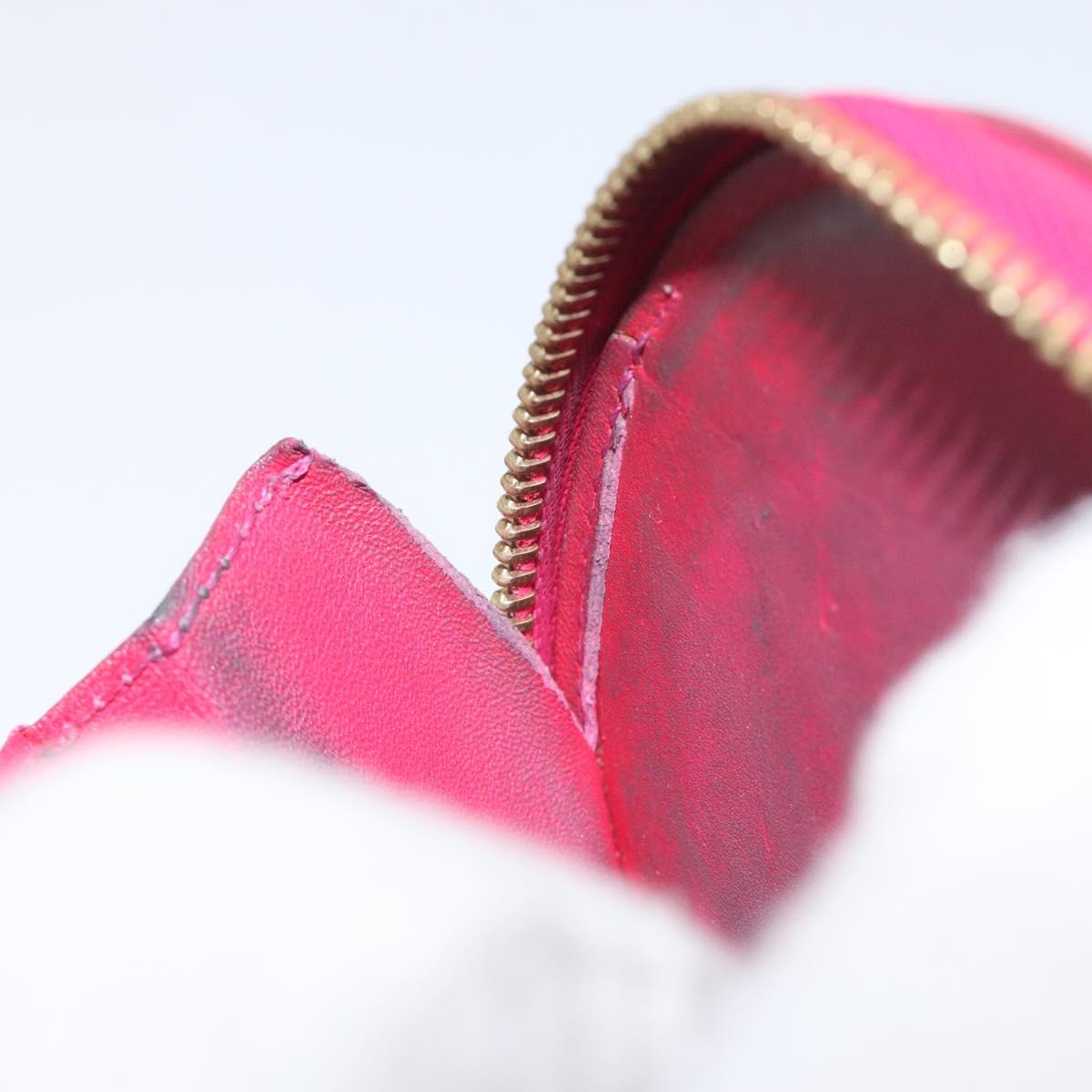 LOUIS VUITTON Vernis Rose Porte Monnaie Chapeau Coin Purse M93690 Auth 127718