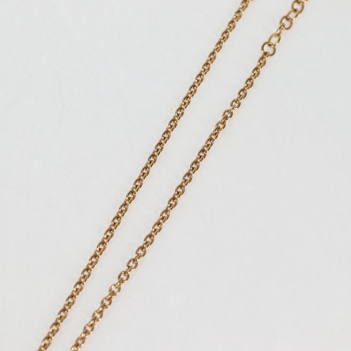 LOUIS VUITTON LVxTM 2 Necklace Super Flat metal Gold Tone M02499 LV Auth 127723SM