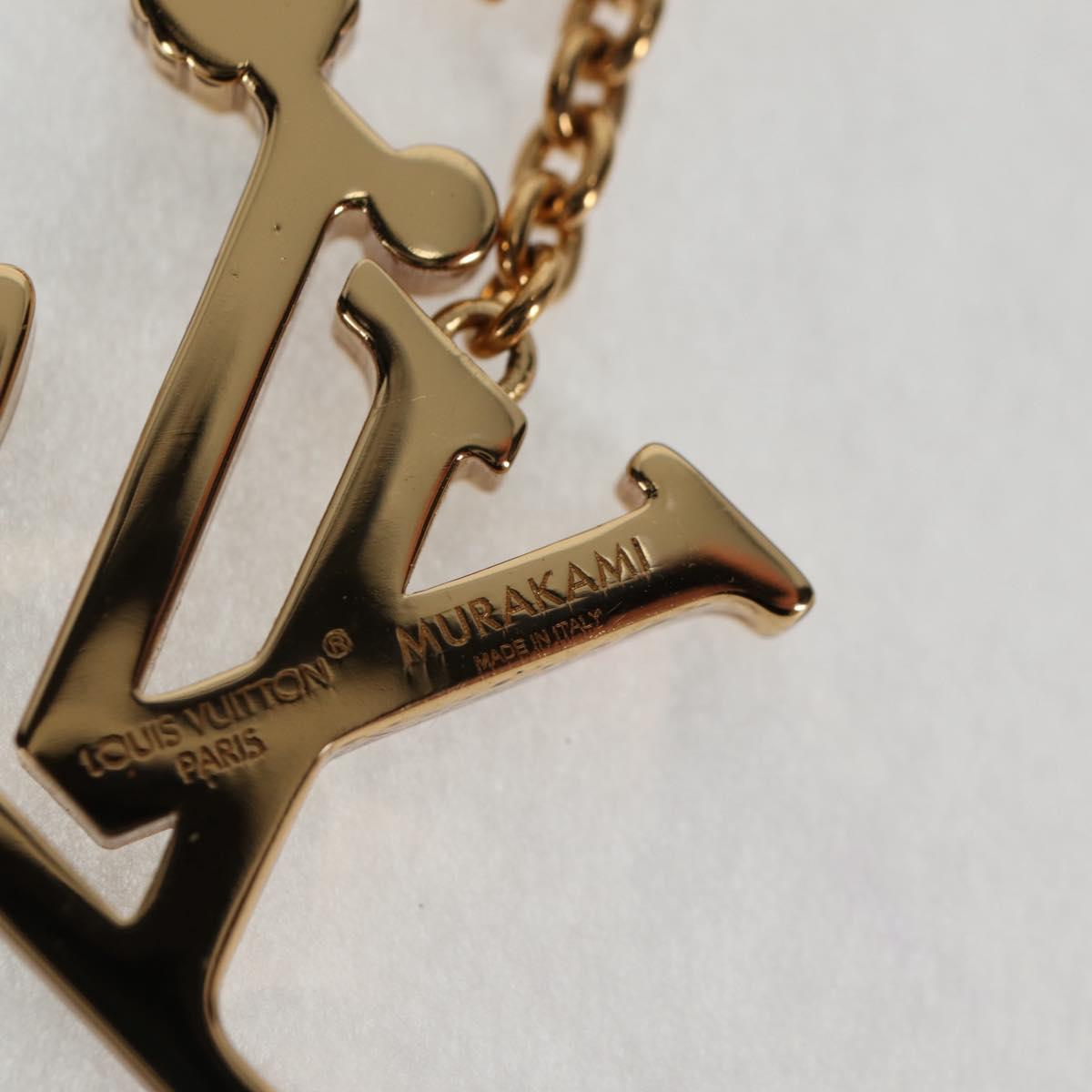 LOUIS VUITTON LVxTM 2 Necklace Super Flat metal Gold Tone M02499 LV Auth 127723SM