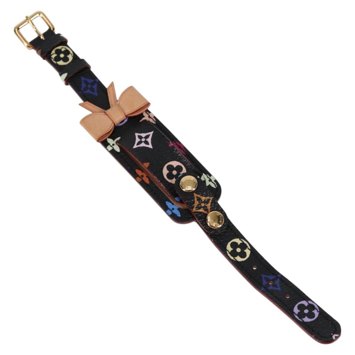 LOUIS VUITTON Monogram Multicolor Porto Address Bracelet M92599 LV Auth 127725V