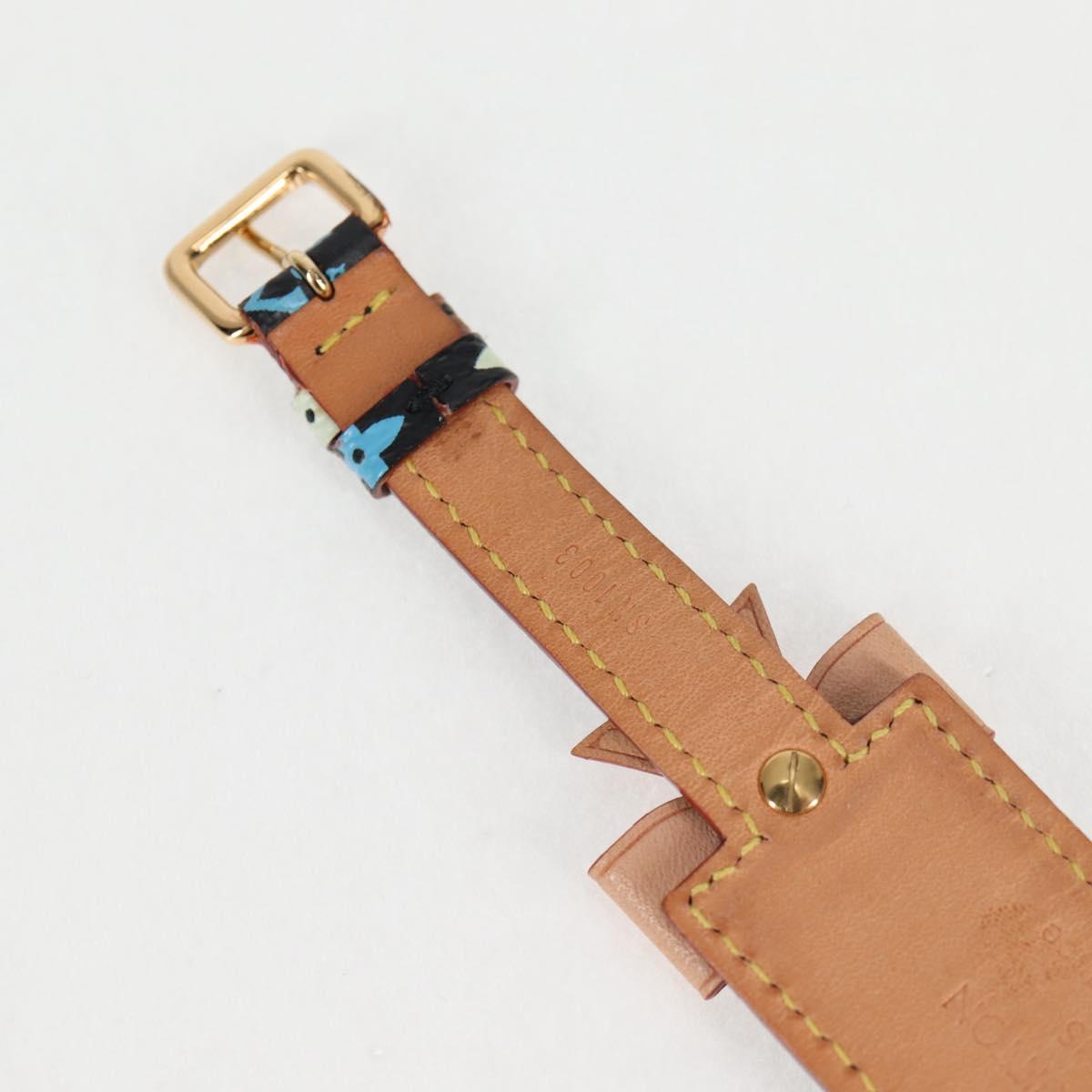 LOUIS VUITTON Monogram Multicolor Porto Address Bracelet M92599 LV Auth 127725V