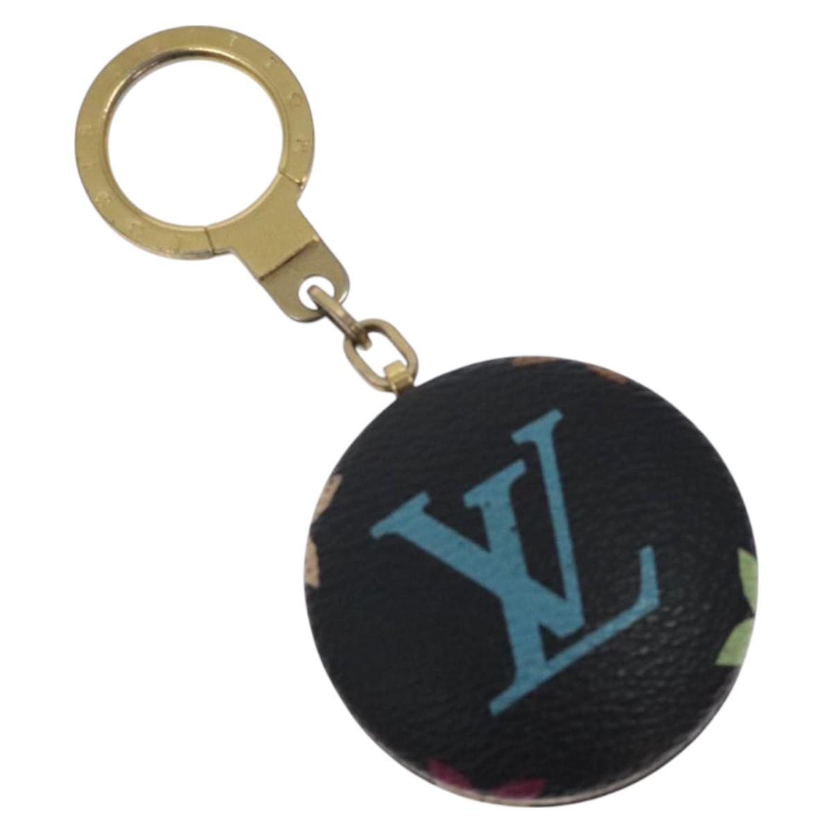 LOUIS VUITTON Monogram Multicolor Astropill Key Holder Black M51912 Auth 127727