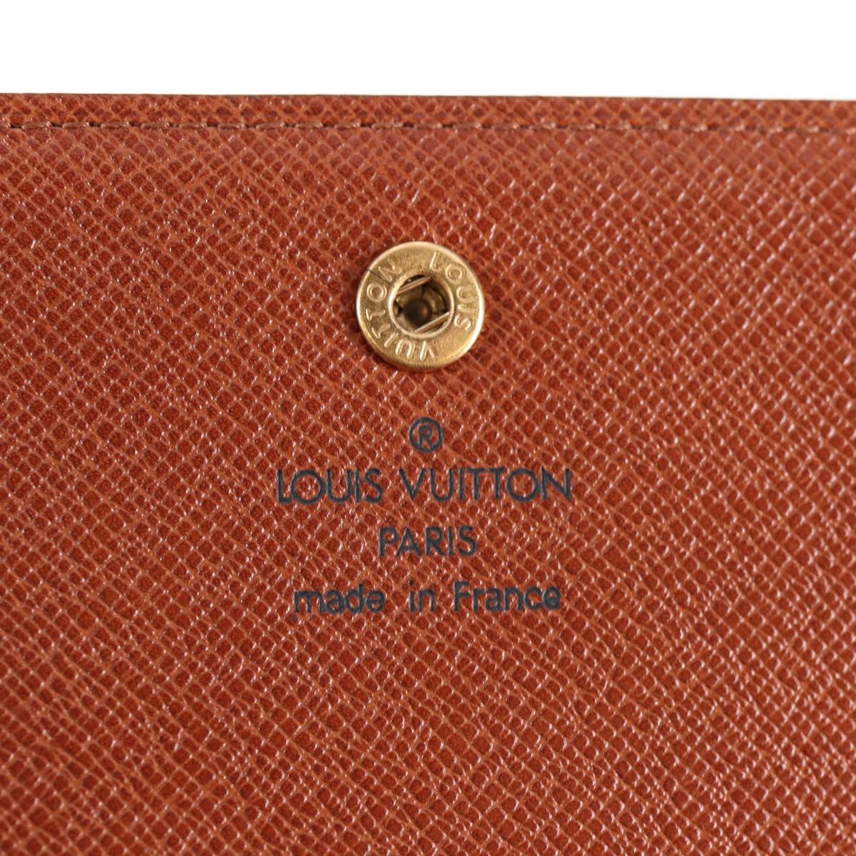 LOUIS VUITTON Monogram Porte Tresol International Wallet M61215 LV Auth 127744V