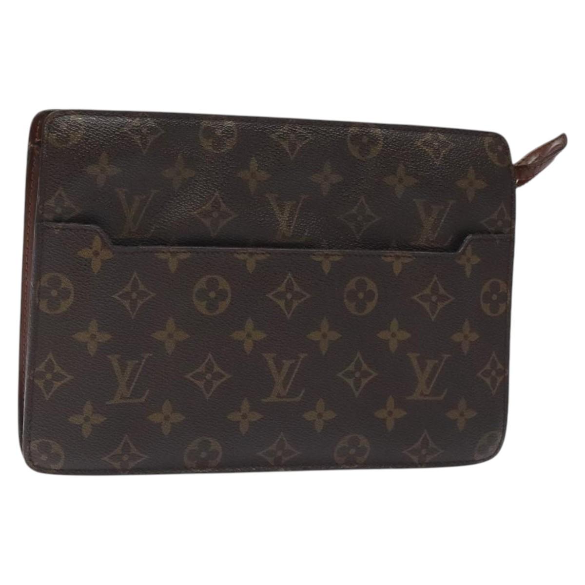 LOUIS VUITTON Monogram Pochette Homme Clutch Bag M51795 LV Auth 127757