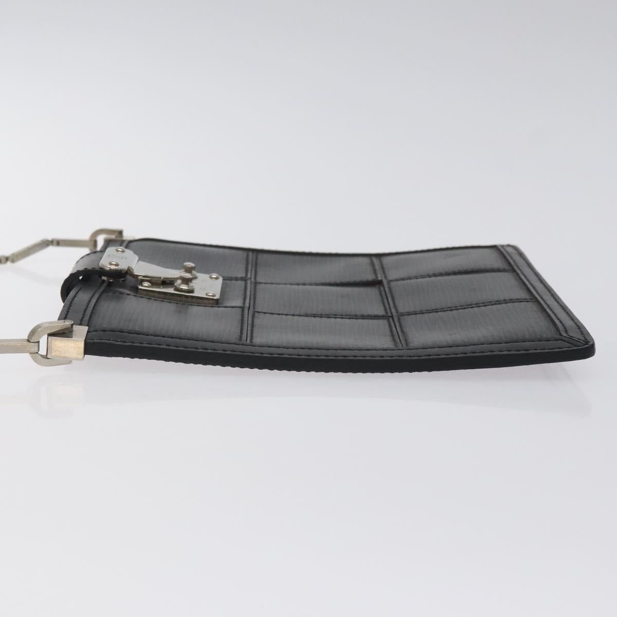 LOUIS VUITTON Epi Stretch Mojito Shoulder Bag Pouch Black M54612 LV Auth 127785