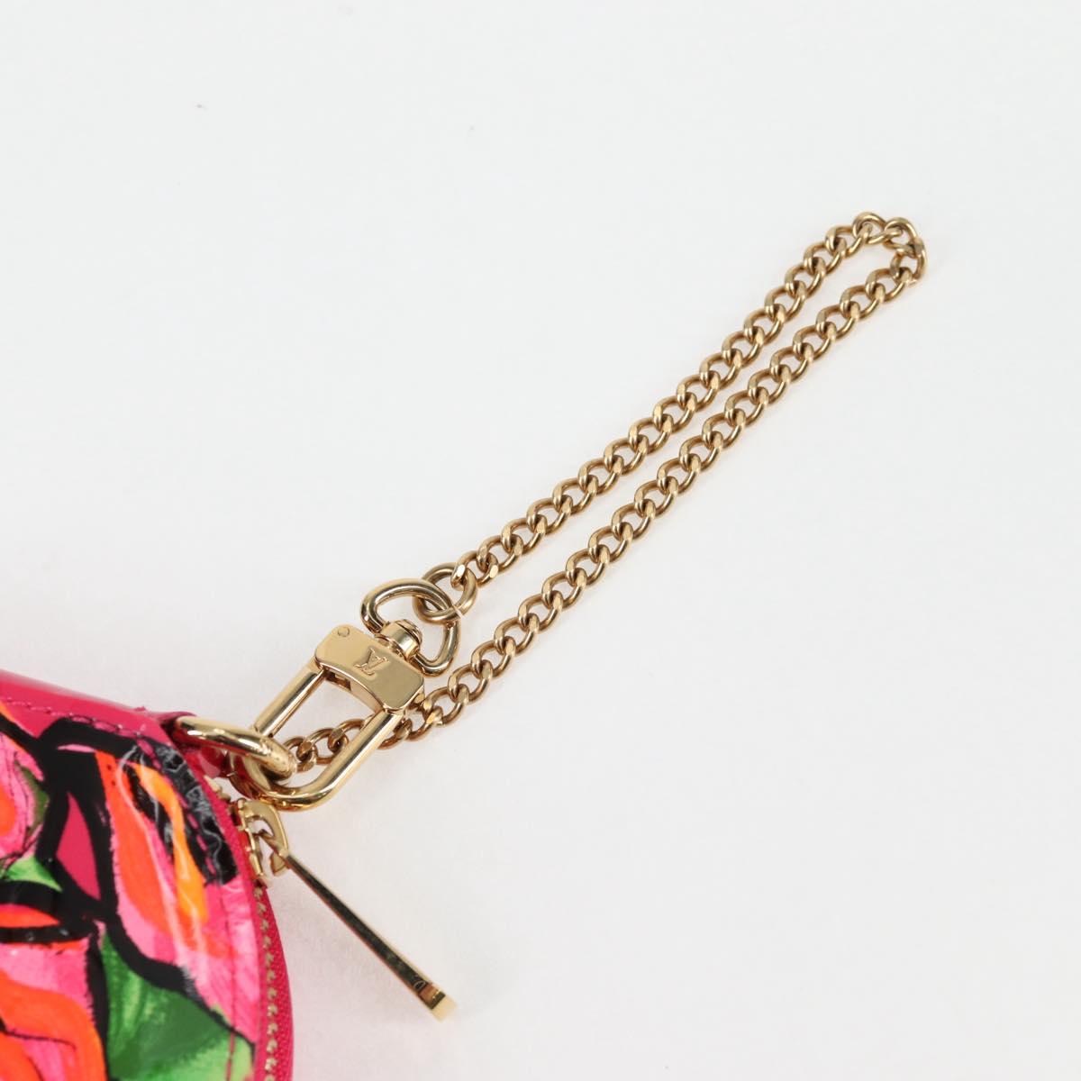 LOUIS VUITTON Vernis Rose Porte Monnaie Chapeau Coin Purse M93690 Auth 127793V