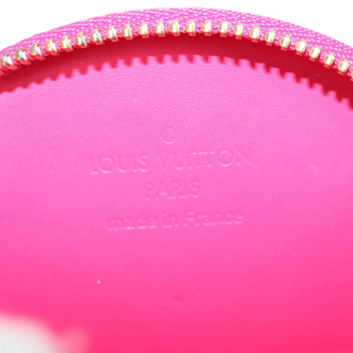 LOUIS VUITTON Vernis Rose Porte Monnaie Chapeau Coin Purse M93690 Auth 127793V