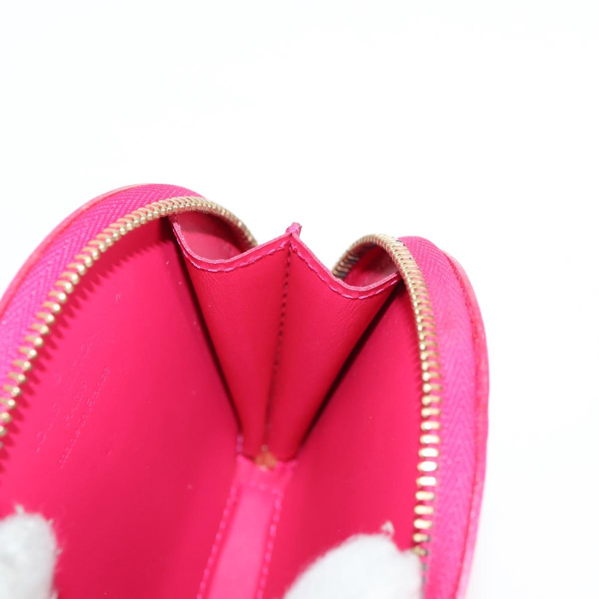 LOUIS VUITTON Vernis Rose Porte Monnaie Chapeau Coin Purse M93690 Auth 127793V