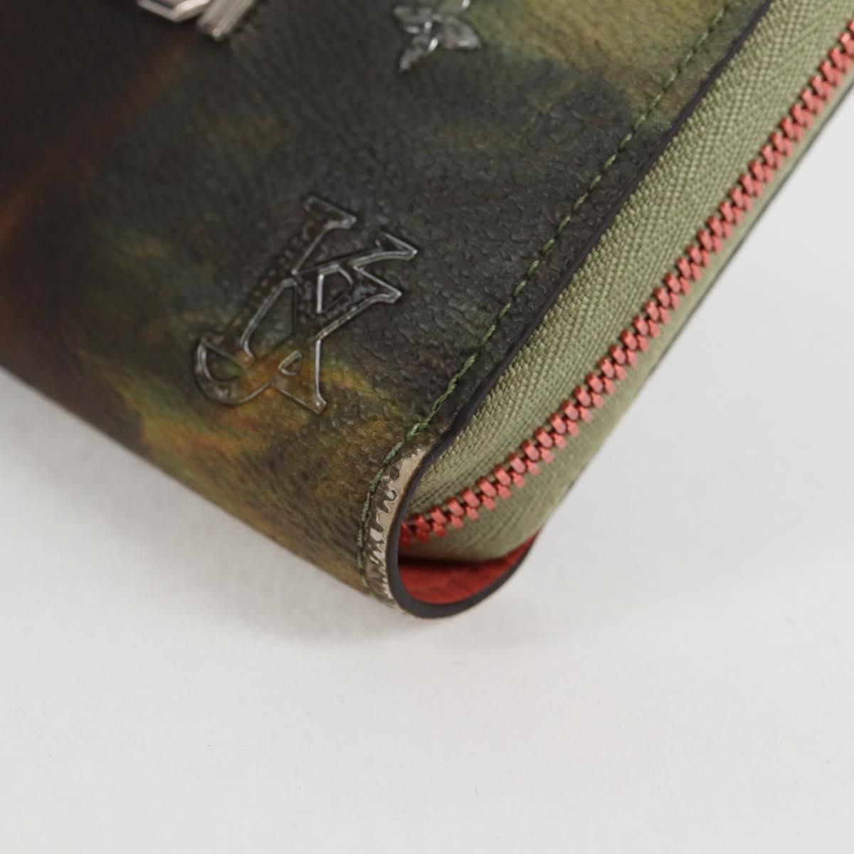 LOUIS VUITTON Masters Collection Da Vinci Zippy Wallet Green M64606 Auth 127794A