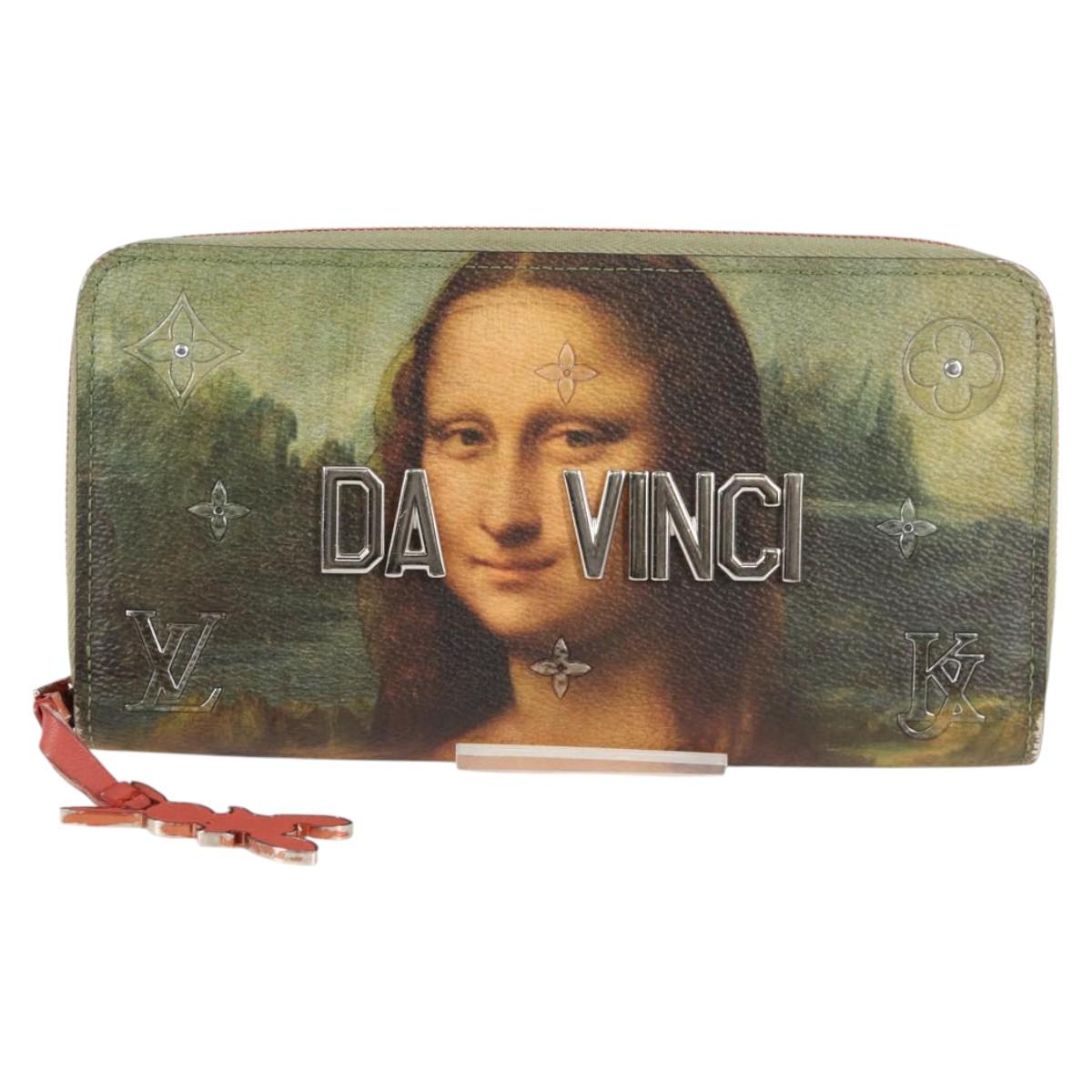 LOUIS VUITTON Masters Collection Da Vinci Zippy Wallet Green M64606 Auth 127794A