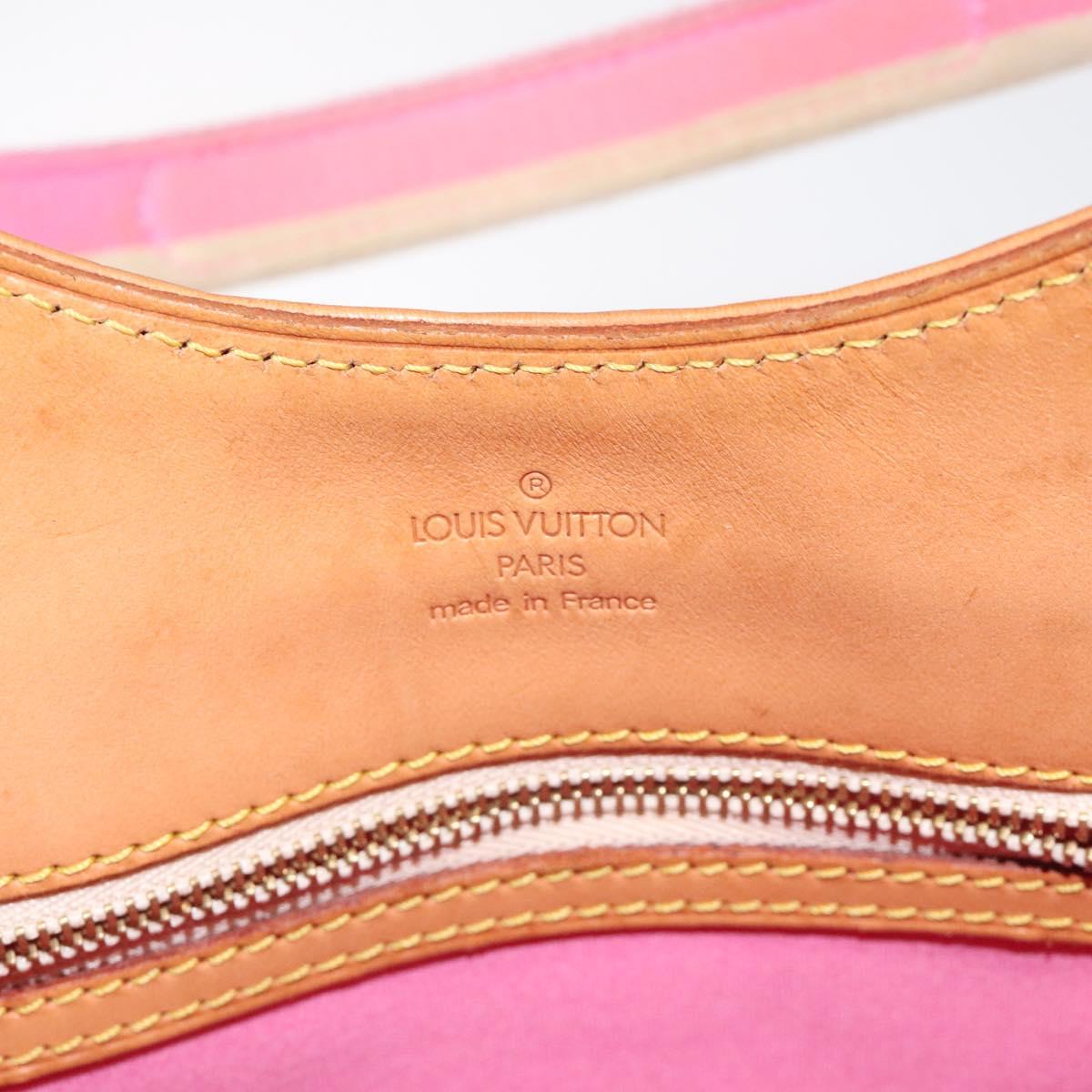 LOUIS VUITTON Monogram Mini Sac Catrain Hand Bag Strawberry M92930 Auth 127805