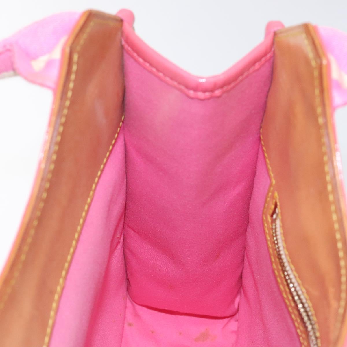 LOUIS VUITTON Monogram Mini Sac Catrain Hand Bag Strawberry M92930 Auth 127805