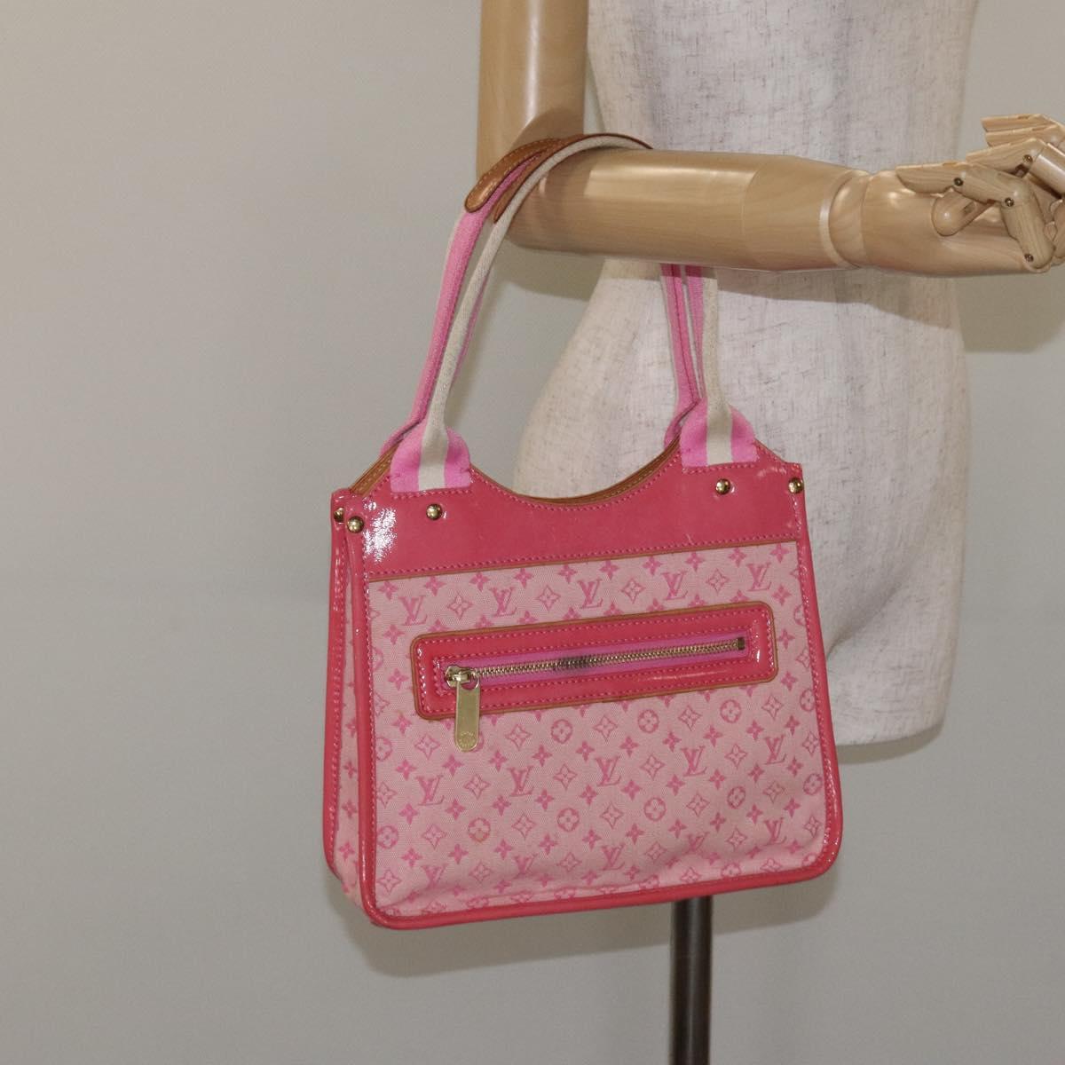 LOUIS VUITTON Monogram Mini Sac Catrain Hand Bag Strawberry M92930 Auth 127805