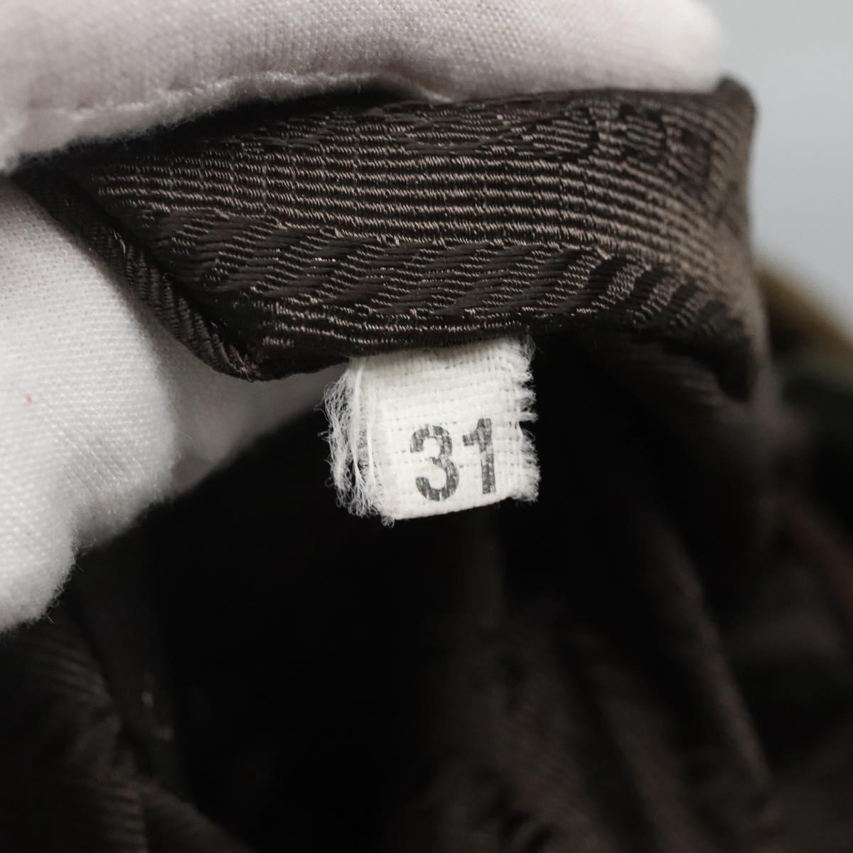 PRADA Hand Bag Nylon Khaki Auth 127819