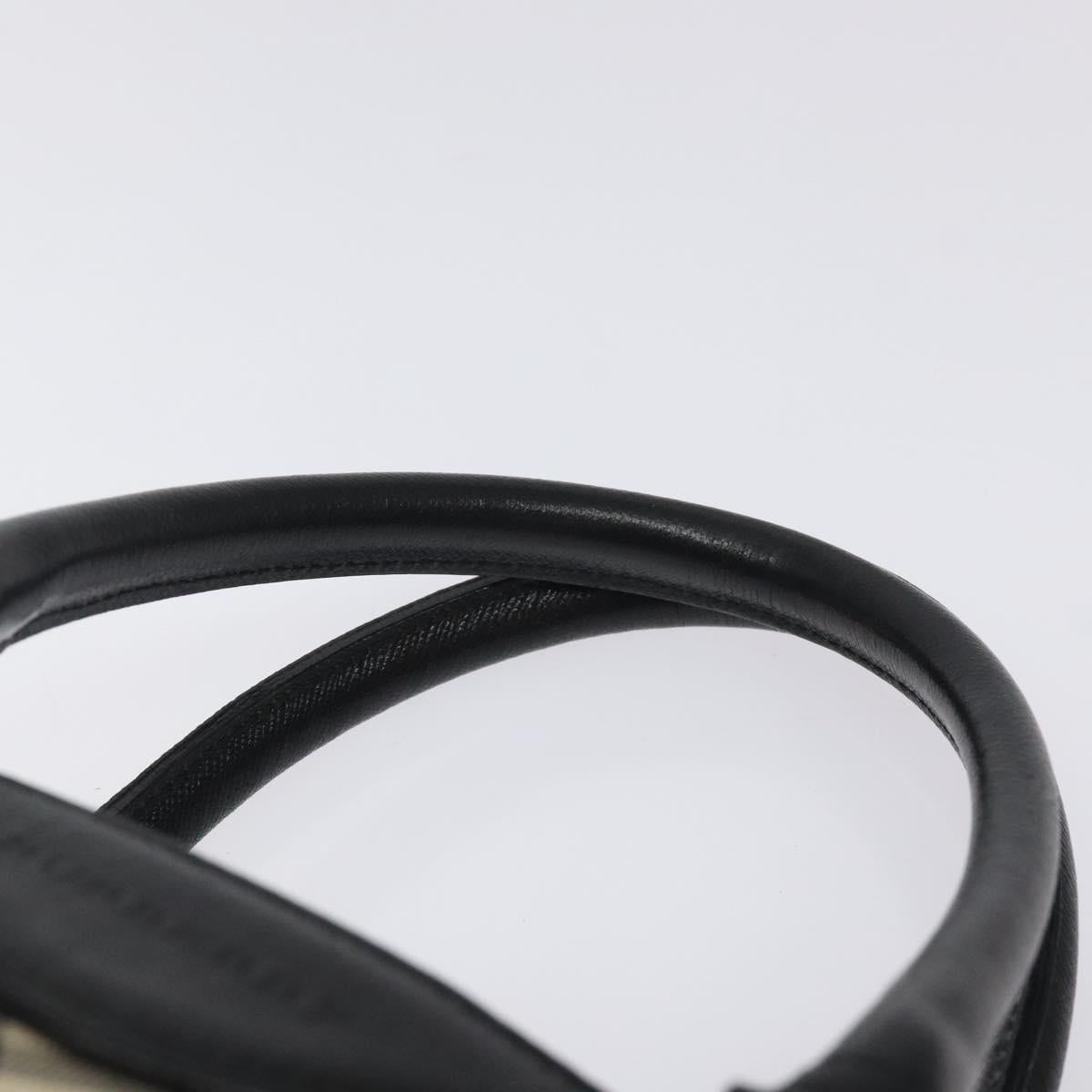 BURBERRY Nova Check Hand Bag Canvas Beige Auth 127834