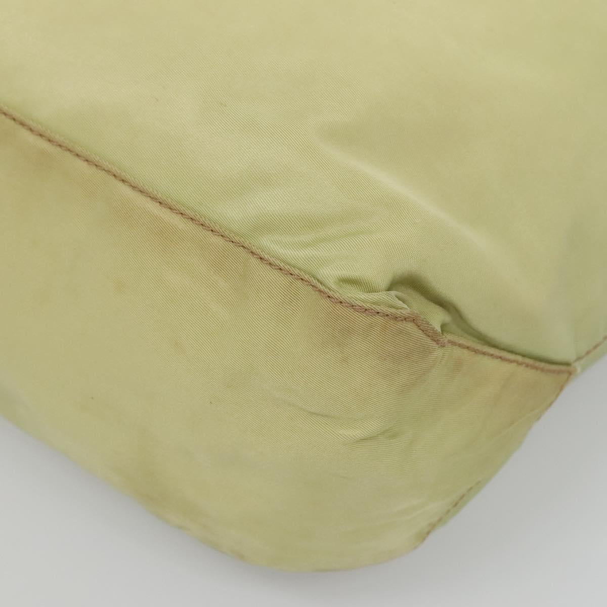 PRADA Tote Bag Nylon Light green Auth 127872