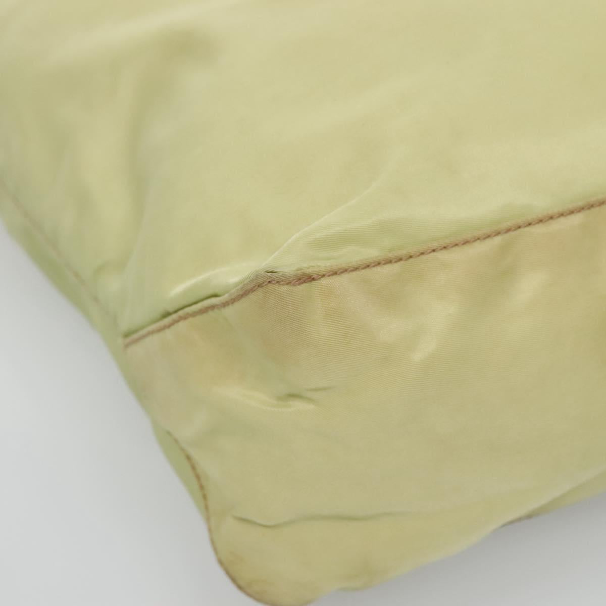 PRADA Tote Bag Nylon Light green Auth 127872