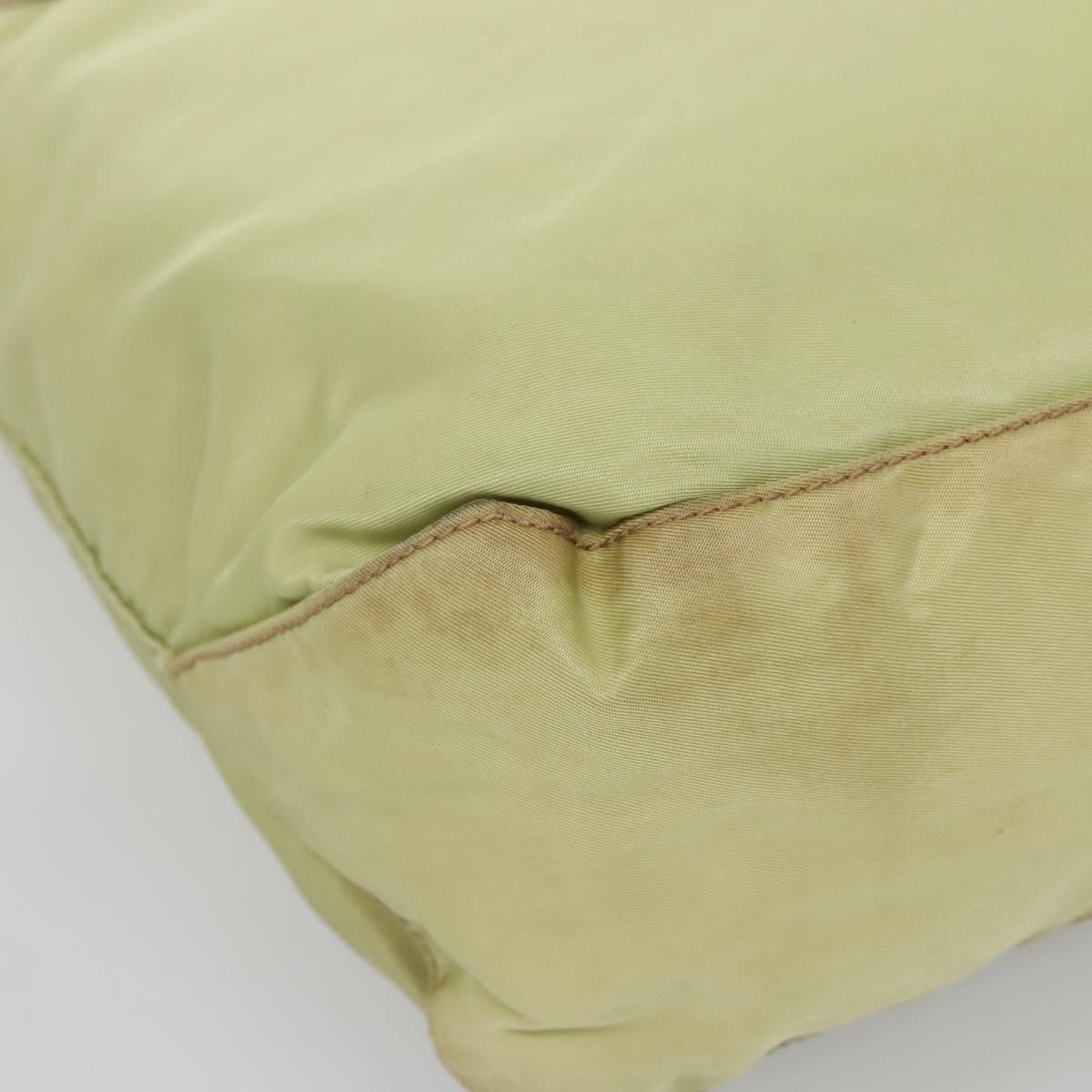 PRADA Tote Bag Nylon Light green Auth 127872