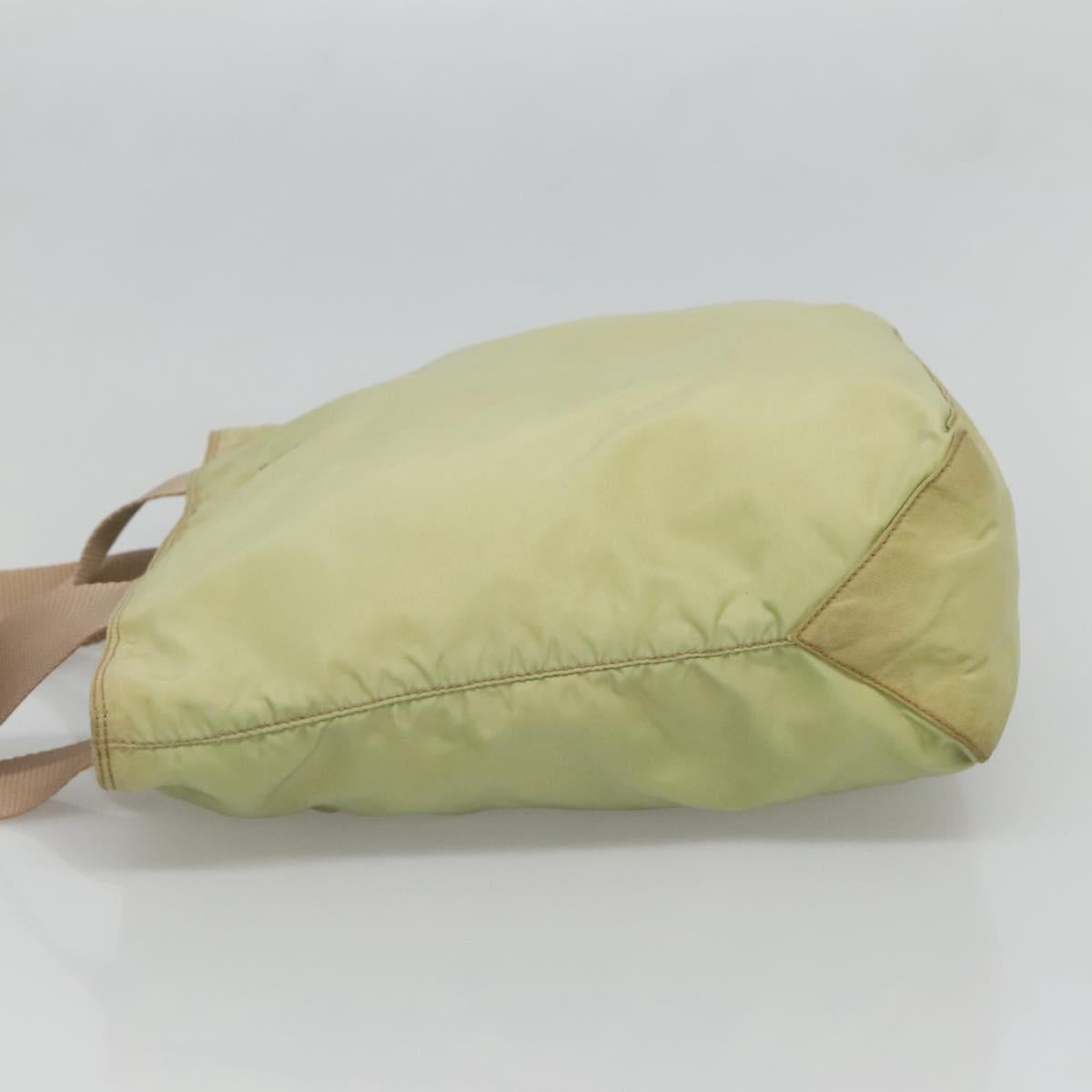 PRADA Tote Bag Nylon Light green Auth 127872