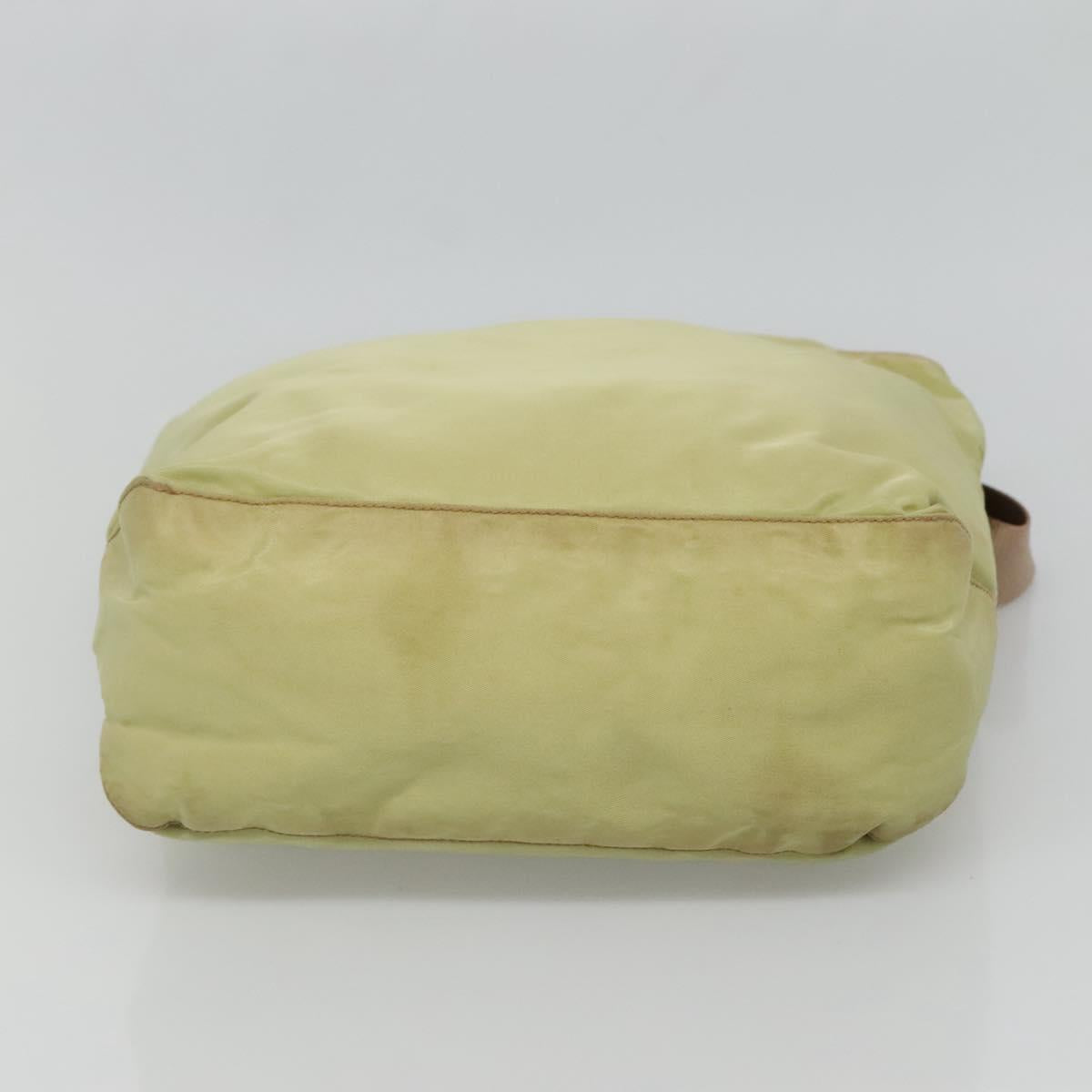 PRADA Tote Bag Nylon Light green Auth 127872