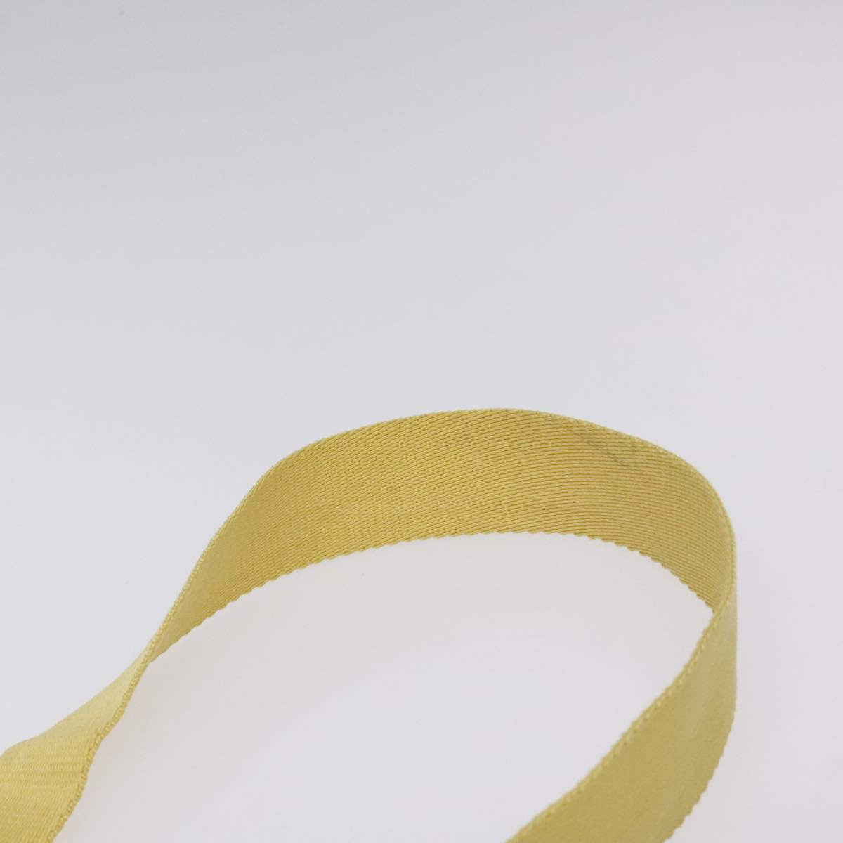 PRADA Shoulder Bag Nylon Yellow Auth 127873