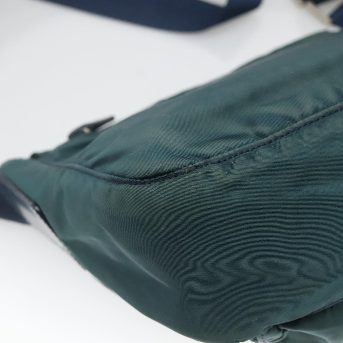 PRADA Shoulder Bag Nylon Green Auth 127874