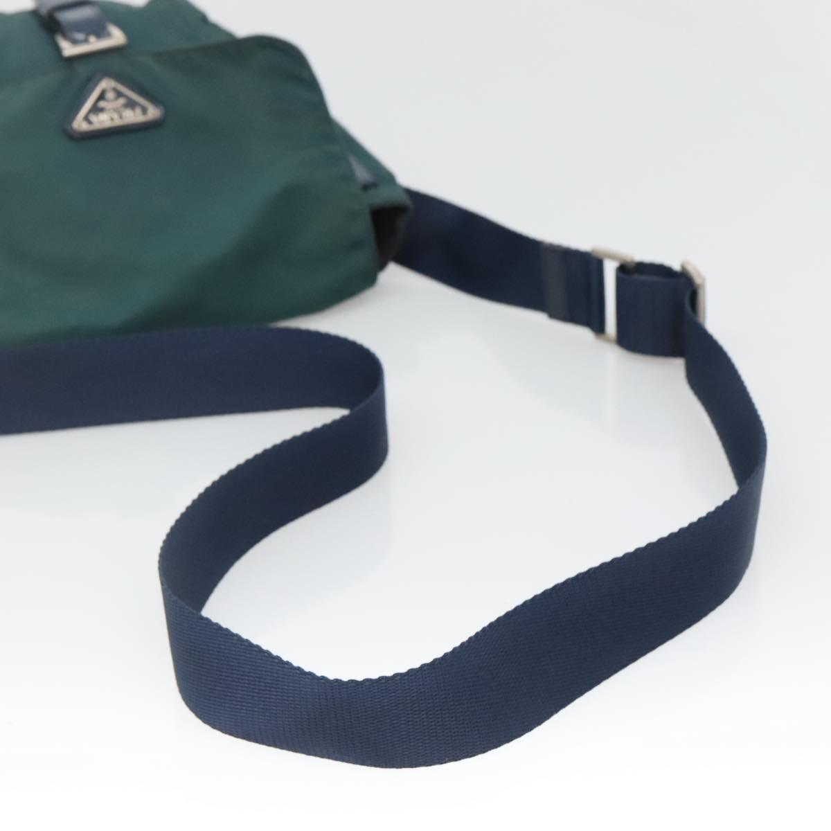 PRADA Shoulder Bag Nylon Green Auth 127874