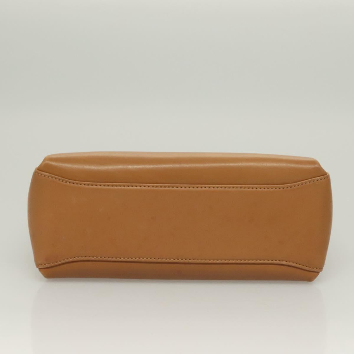 GUCCI Bamboo Hand Bag Leather Brown Gold 000 26 0175 Auth 127876