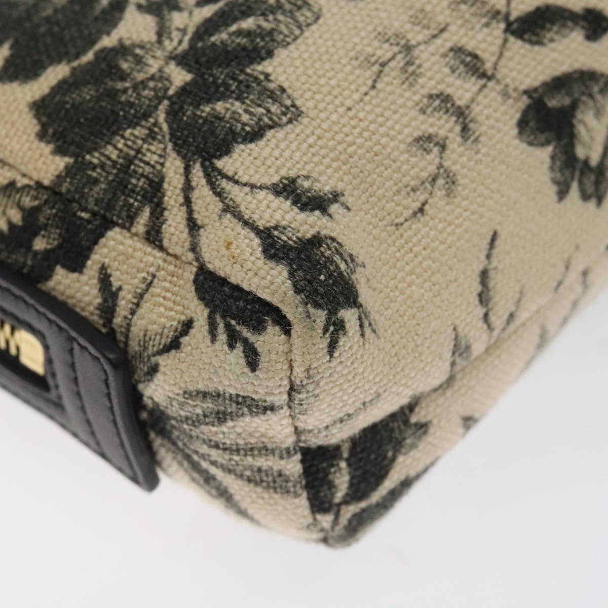 GUCCI Pouch Canvas Beige Gold 442690 Auth 127880
