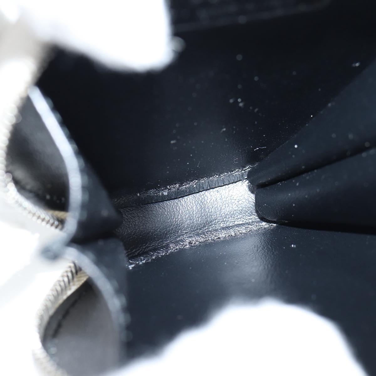 PRADA Coin Purse Patent leather White Auth 127894V