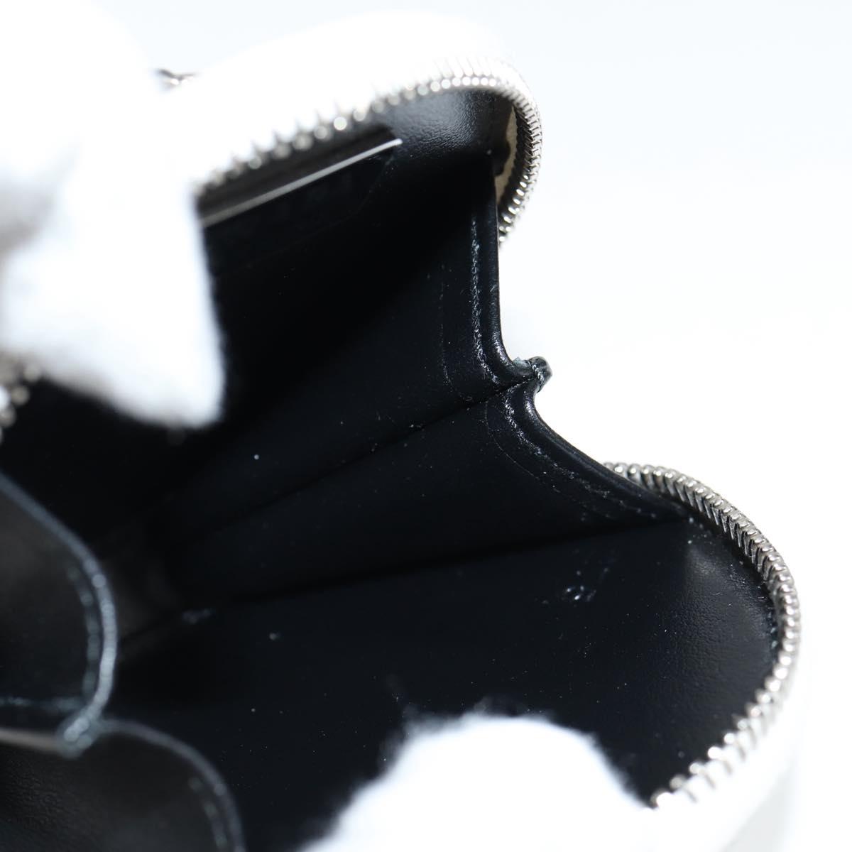 PRADA Coin Purse Patent leather White Auth 127894V