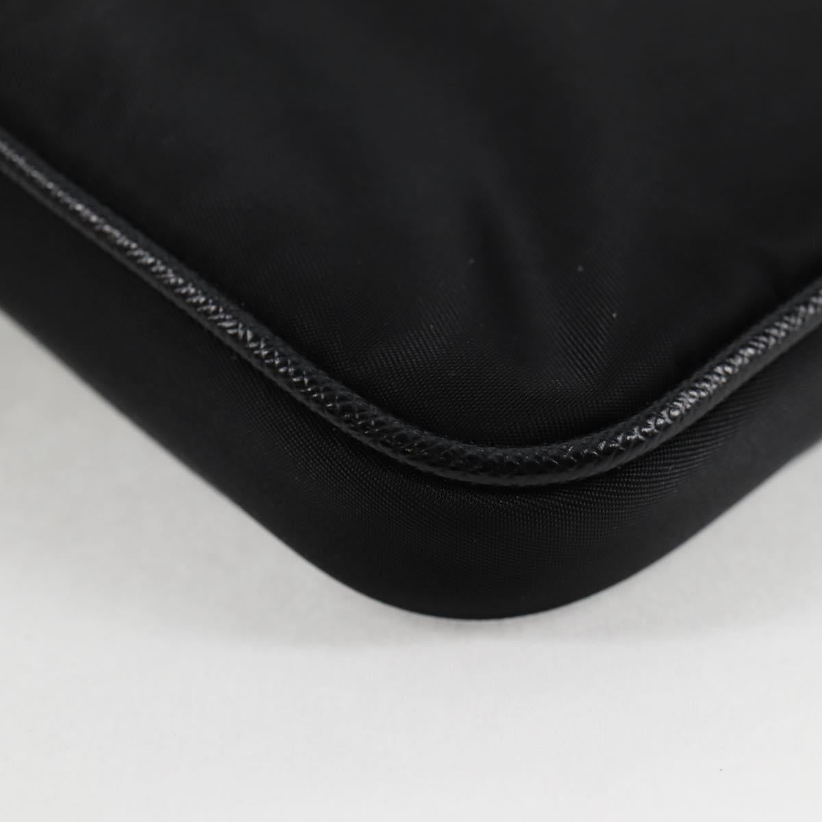 PRADA Shoulder Bag Nylon Black Auth 127896M