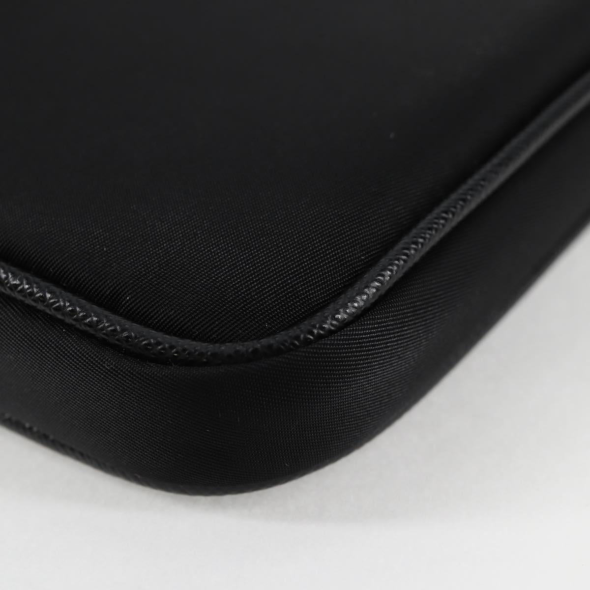 PRADA Shoulder Bag Nylon Black Auth 127896M