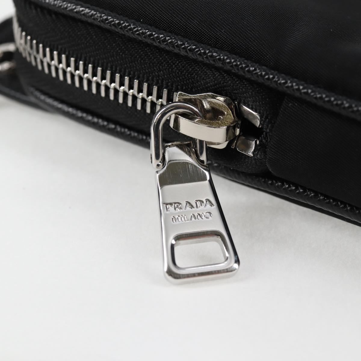 PRADA Shoulder Bag Nylon Black Auth 127896M