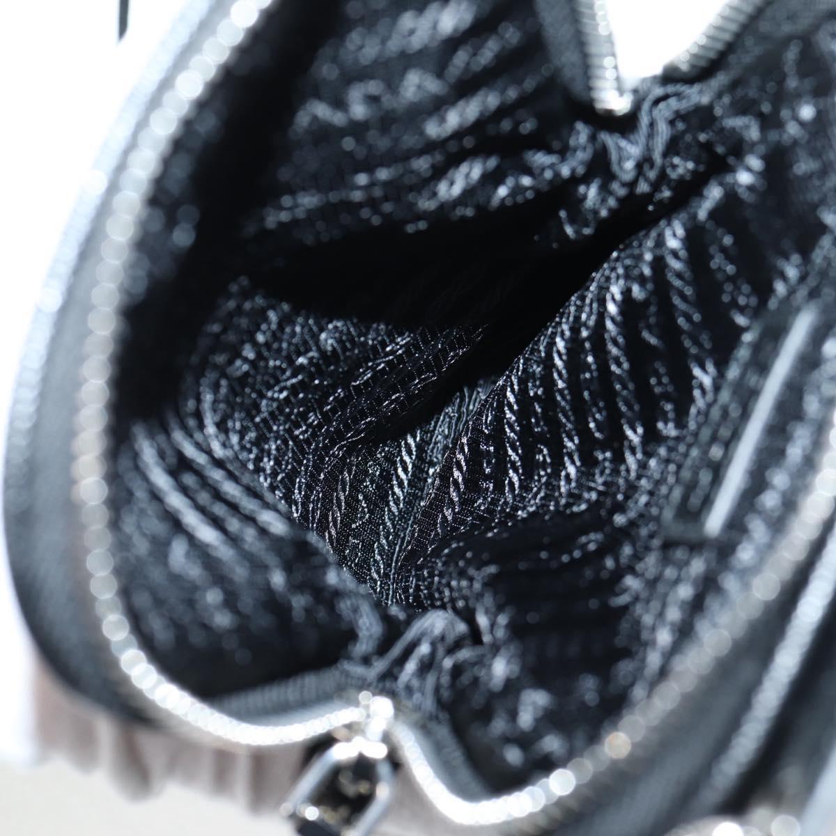 PRADA Shoulder Bag Nylon Black Auth 127896M