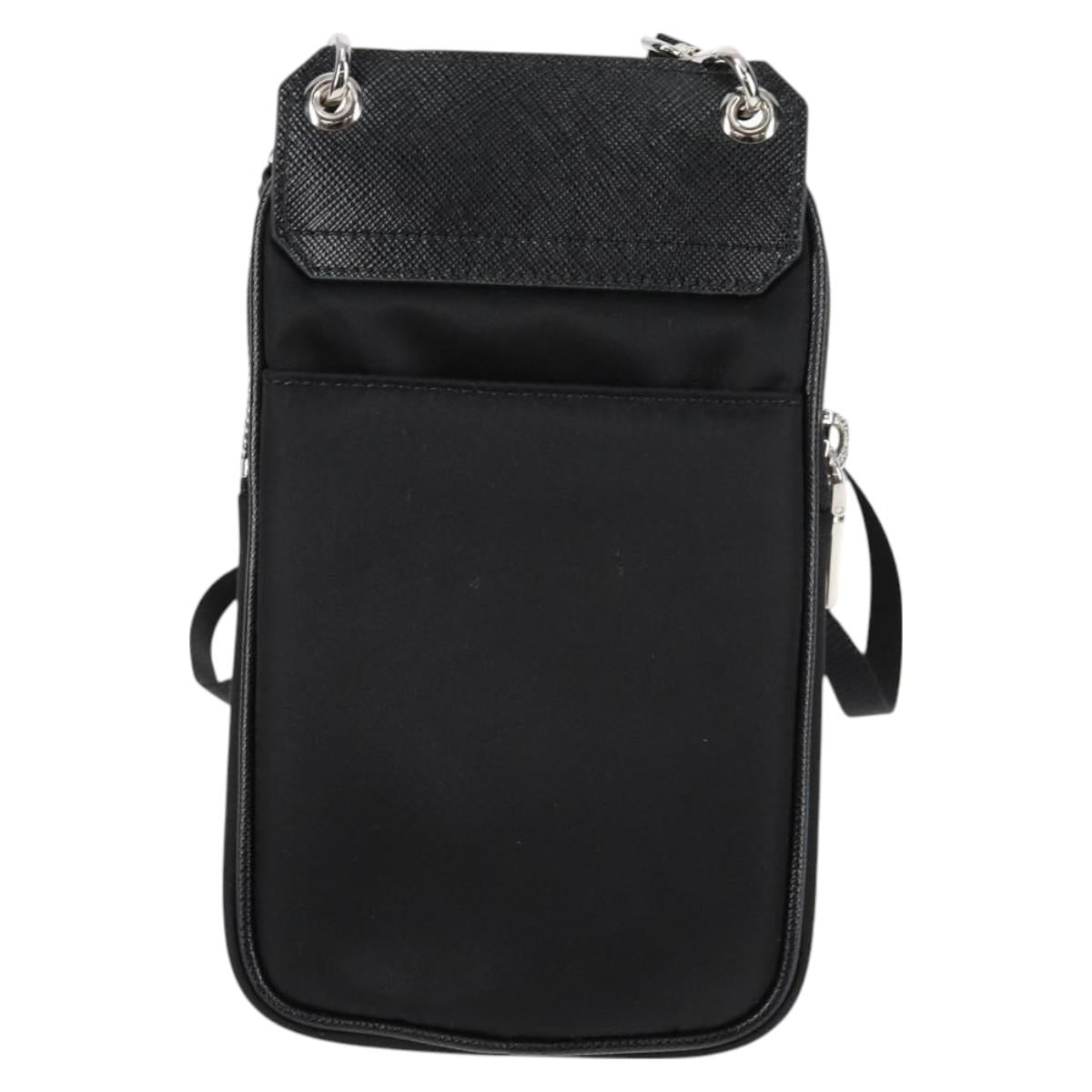 PRADA Shoulder Bag Nylon Black Auth 127896M