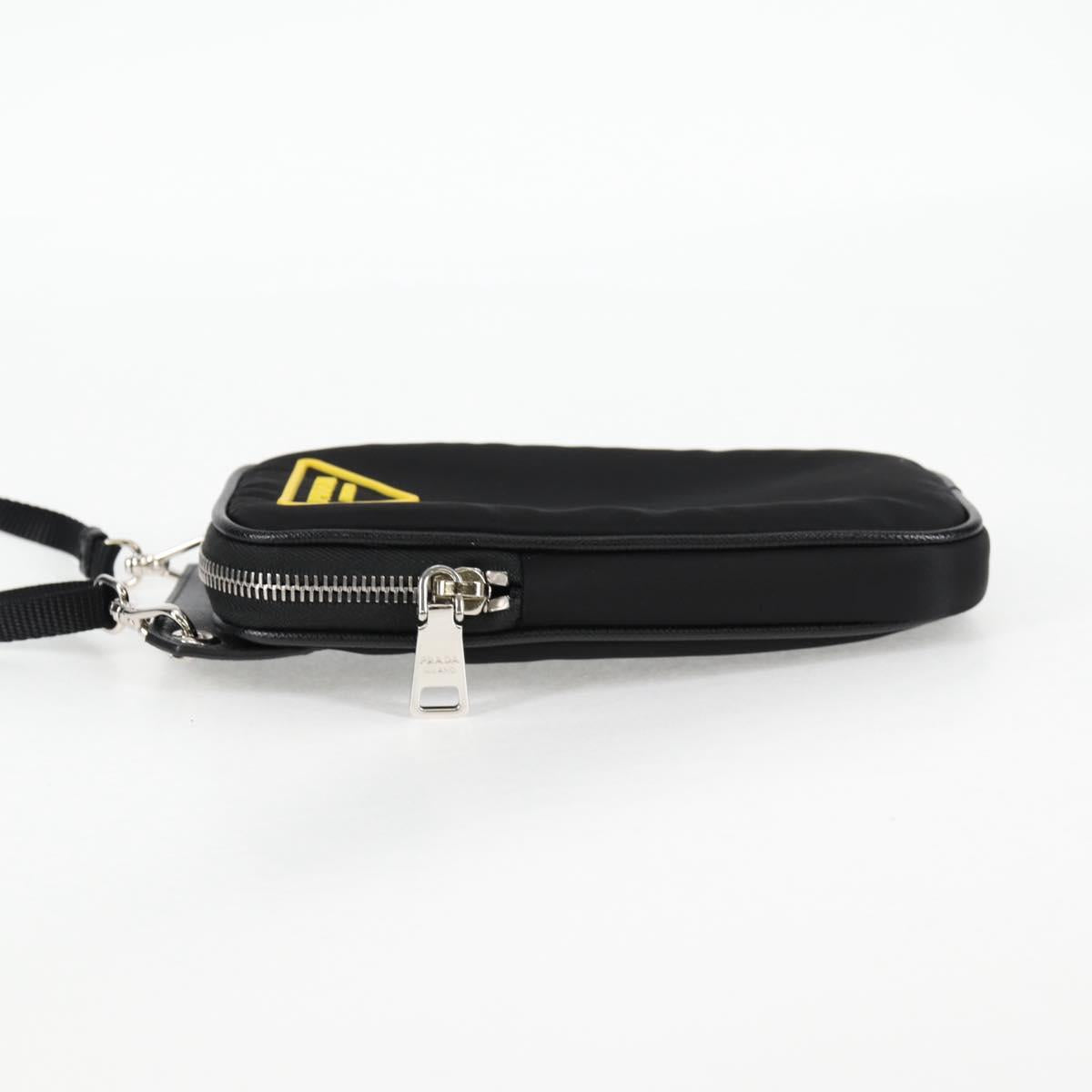 PRADA Shoulder Bag Nylon Black Auth 127896M