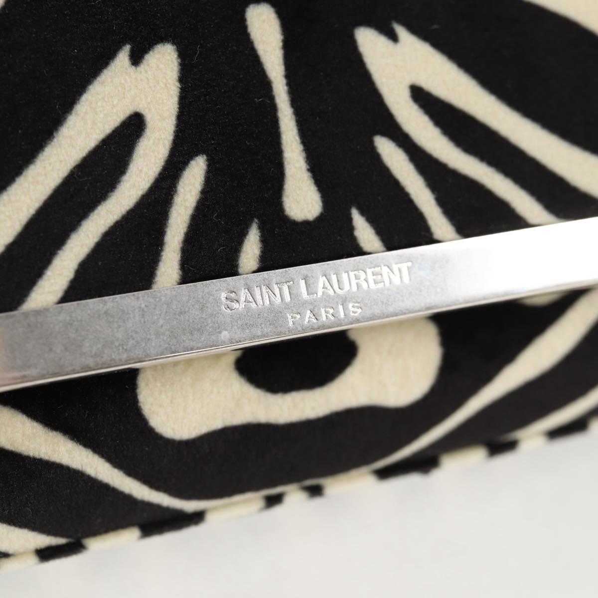 SAINT LAURENT Chain Bag Fabric Zebra Pattern 707690 FAAIA 1075 Auth 127912M