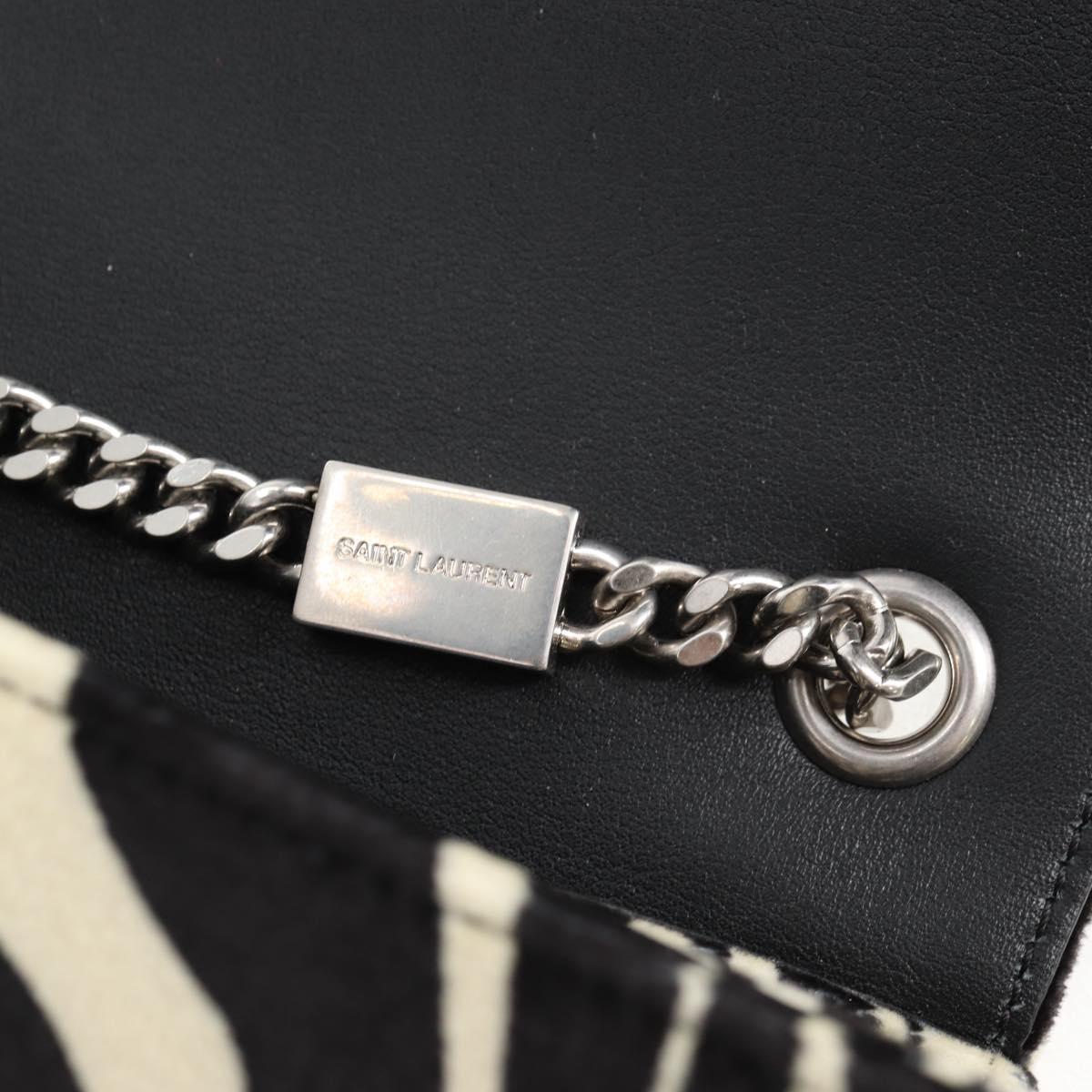 SAINT LAURENT Chain Bag Fabric Zebra Pattern 707690 FAAIA 1075 Auth 127912M