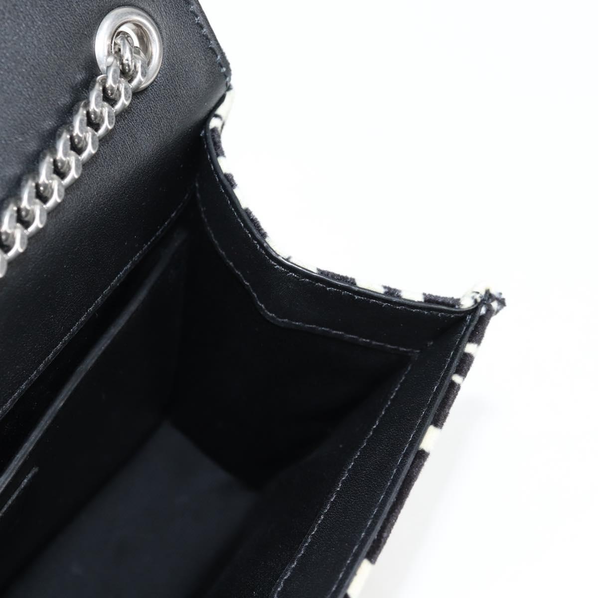 SAINT LAURENT Chain Bag Fabric Zebra Pattern 707690 FAAIA 1075 Auth 127912M