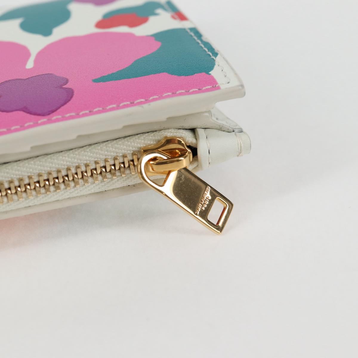 SAINT LAURENT Wallet Leather Multicolor Auth 127915M