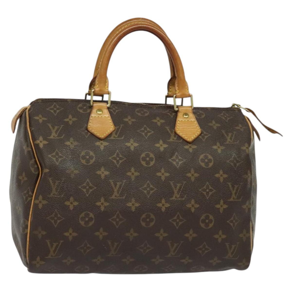 LOUIS VUITTON Monogram Speedy 30 Hand Bag M41526 LV Auth 127937