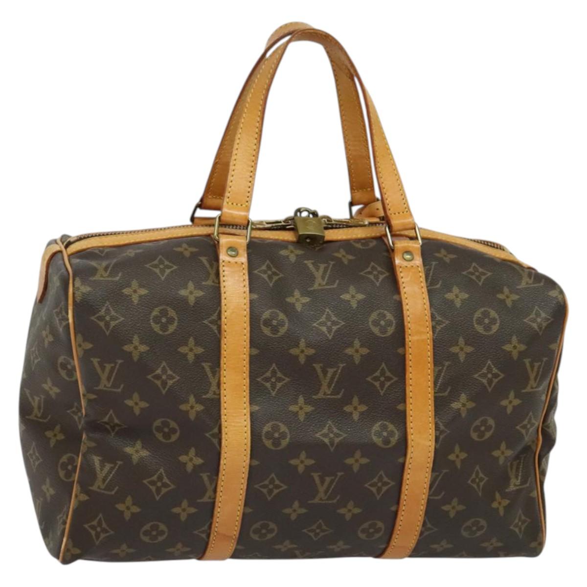 LOUIS VUITTON Monogram Sac Souple 35 Boston Bag M41626 LV Auth 127941