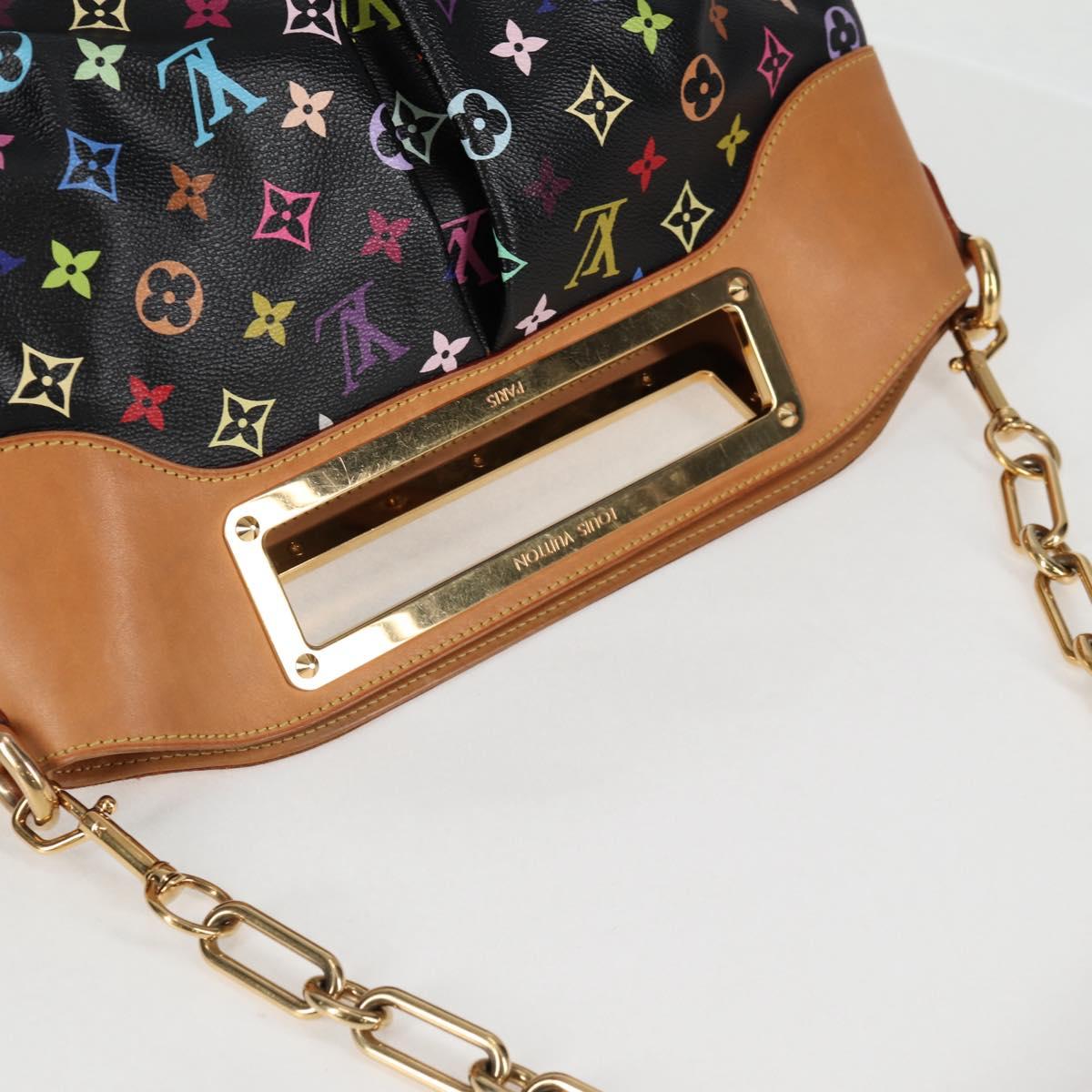 LOUIS VUITTON Monogram Multicolor Judy GM Bag 2way Black M40254 LV Auth 127947V