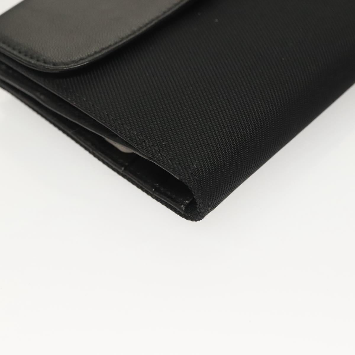 FENDI Wallet Canvas Black Auth 127954V