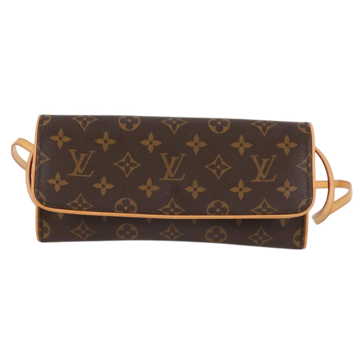 LOUIS VUITTON Monogram Pochette Twin GM Shoulder Bag M51852 LV Auth 127965V