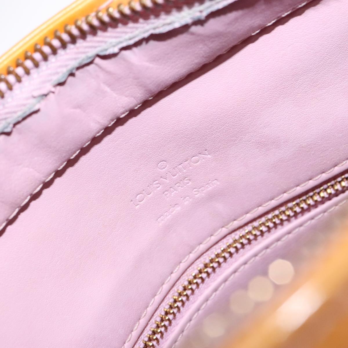 LOUIS VUITTON Monogram Vernis Houston Bag Marshmallow Pink M91302 LV Auth 127969