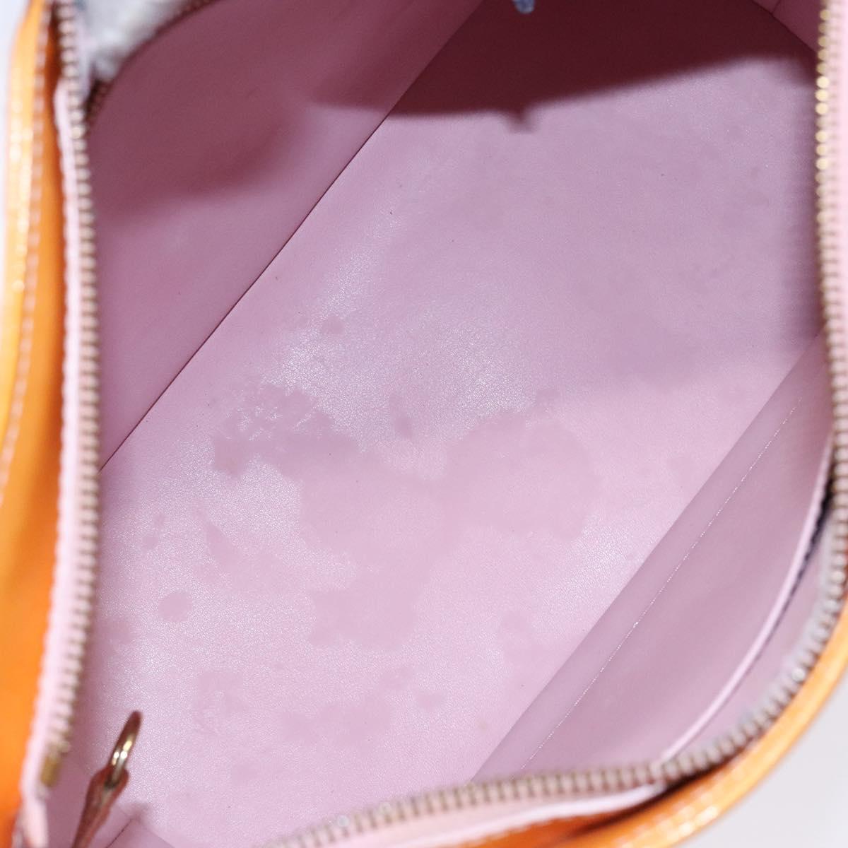 LOUIS VUITTON Monogram Vernis Houston Bag Marshmallow Pink M91302 LV Auth 127969