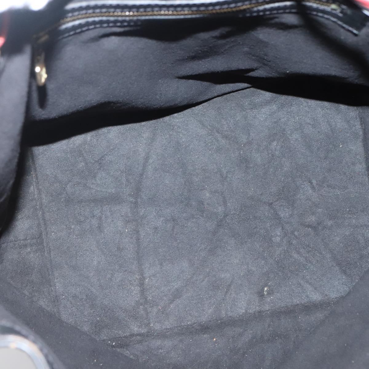 LOUIS VUITTON Epi Noe Shoulder Bag Bicolor Black Red M44017 LV Auth 127971